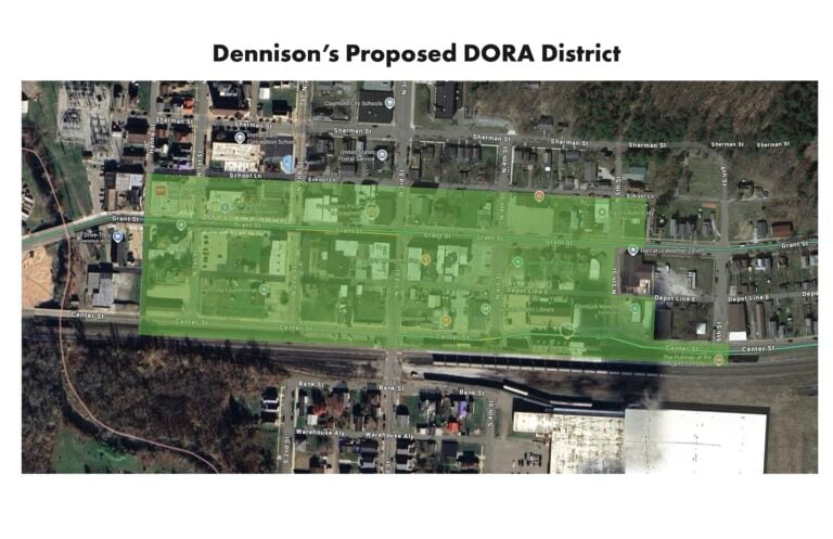 Village of Dennison DORA map